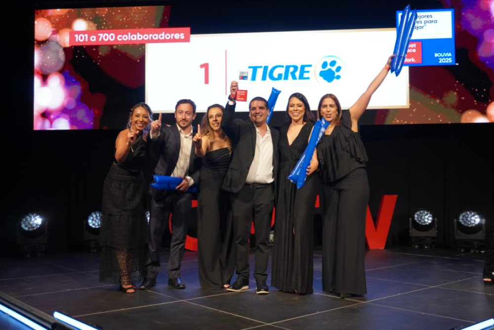 Tigre Bolivia es reconocida como la mejor empresa para trabajar en el país