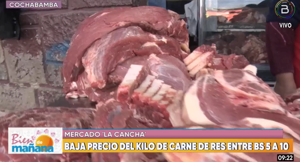 Baja el precio de la carne de res en Cochabamba, hasta en Bs 10