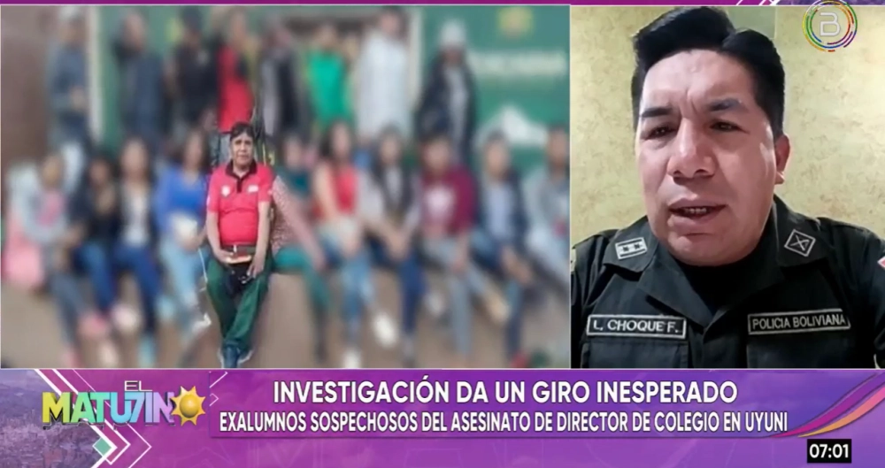 Potosí: Tras muerte del director de una unidad educativa, se analizan las cámaras de seguridad