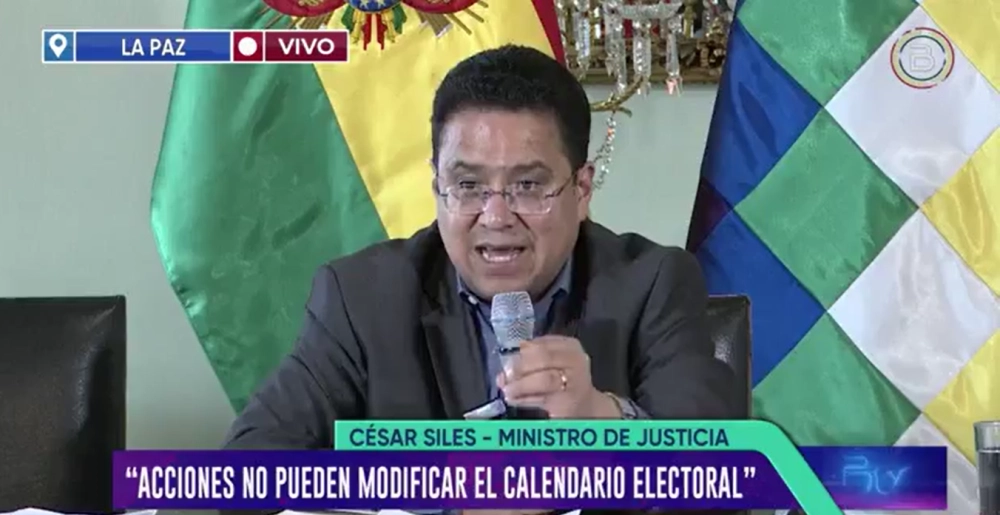 Ministro Siles dice que el fallo sobre Pan-Bol no habilita la candidatura de Evo Morales ni altera el calendario electoral