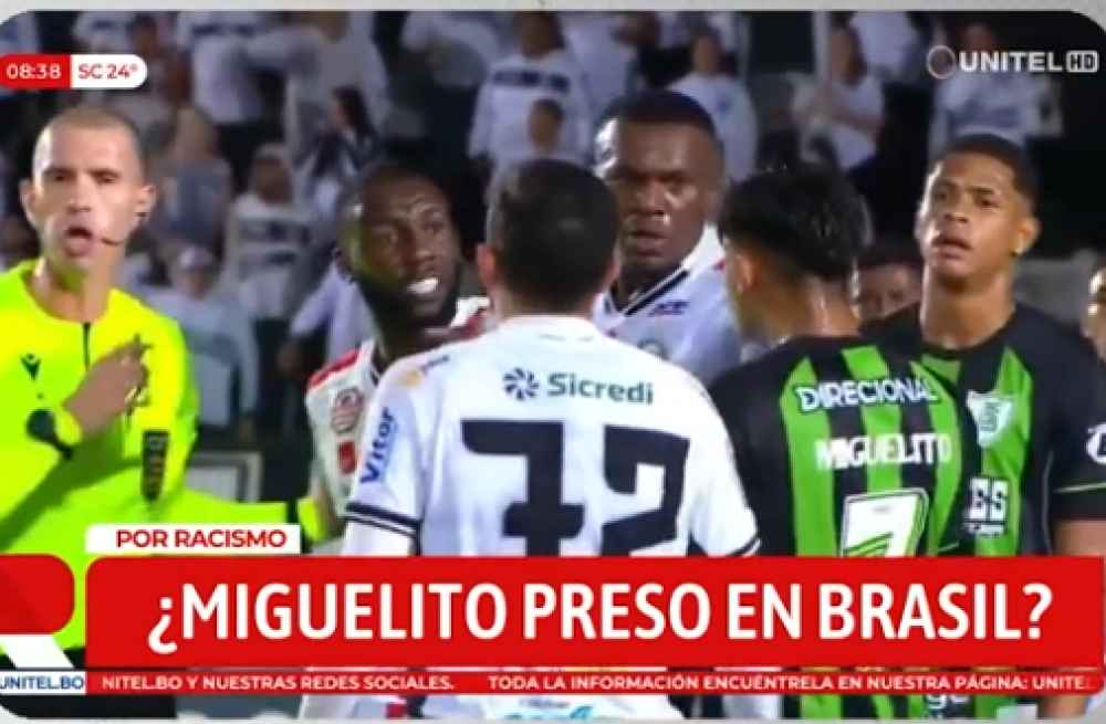 Miguelito fue detenido en Brasil por un caso de racismo en el fútbol
