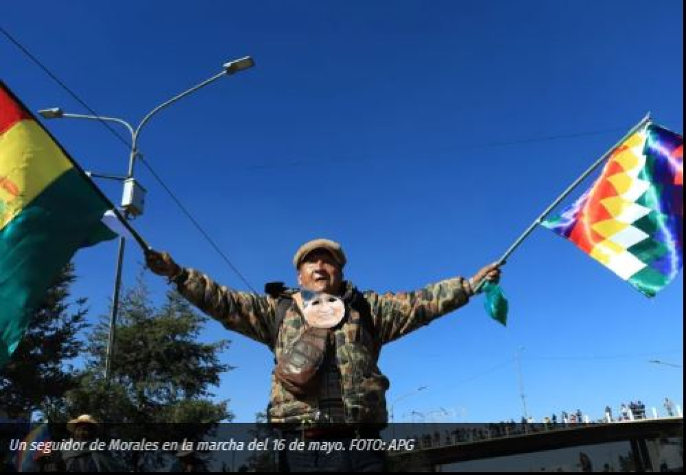 Evistas convocan a una nueva movilización en apoyo a Morales